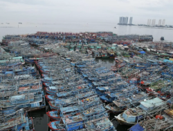 Kapal Nelayan Mangkrak Penuhi Dermaga Muara Angke