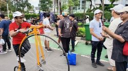 Replika Sepeda Penny Farthing Era 1870 an di CFD Jakarta Ternyata Buatan Indonesia