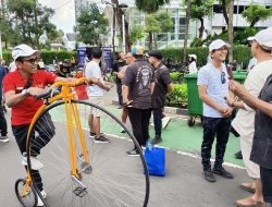 Replika Sepeda Penny Farthing Era 1870 an di CFD Jakarta Ternyata Buatan Indonesia